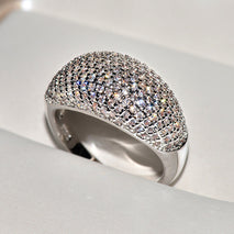 Luxury Starry Ring Full Rhinestone Zircon