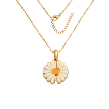 Mirror Stainless Steel Sunflower Jewelry Accessories With Laser Engraving Pendant