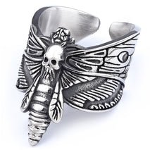 Classic Gothic Death Butterfly Stainless Steel Trendy Unisex In Stock