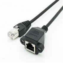Network Extension Cable With Ears RJ45 Male To Female Network Cable