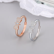 Women's Fashion Bowknot Zircon Ring