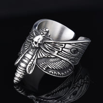 Classic Gothic Death Butterfly Stainless Steel Trendy Unisex In Stock