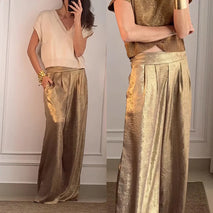 Women's High Waist Slimming Loose Casual Wide Leg Pants