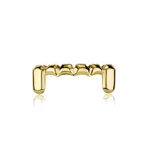 Gold Plated Tooth Socket Drop Shape Glossy Accessories