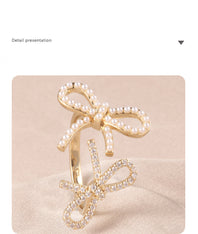 Fashion Trend Unique Bow Ring Design For Women