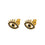 Fashion Retro Black Rhimestone Eye Stud Earrings